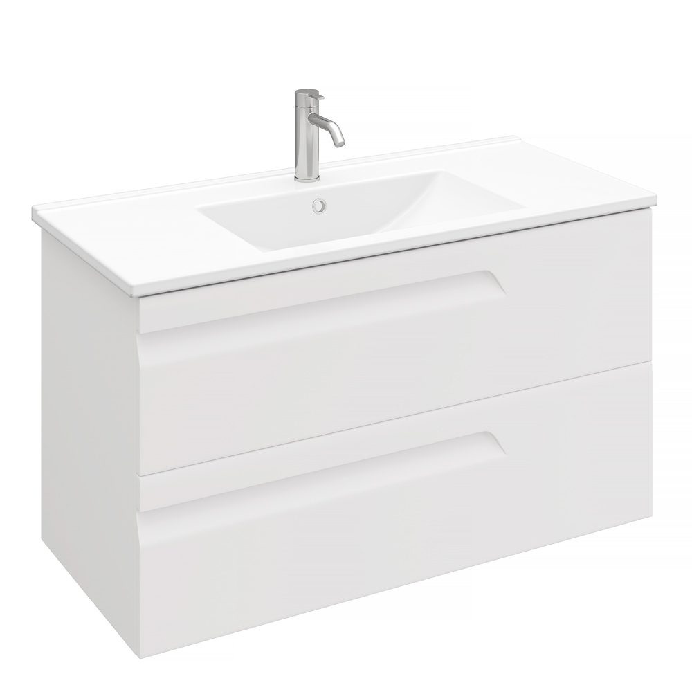 Тумба в ванную LAPARET ATLAS 100 под умывальник Creavit Su 100, белый