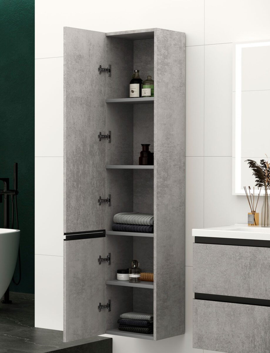 Комплект инсталляции Roxen StounFix Dual Fresh с унитазом Antares Tornado и кнопкой Caspia (серый бетон/матовая), 968330 — изображение 5