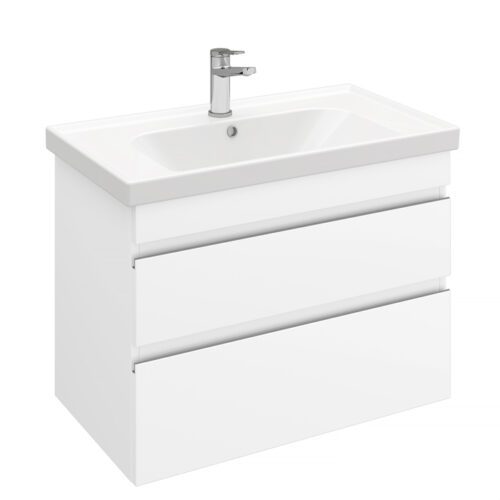 Тумба подвесная LAPARET SARGAS 80, белый глянец, LS-WCAB-80-101