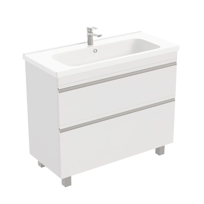 Тумба напольная LAPARET VENUS 100, белый глянец, LVE-WFCAB-100-101