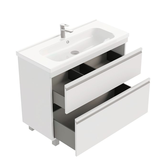 Тумба напольная LAPARET VENUS 100, белый глянец, LVE-WFCAB-100-101 — изображение 2