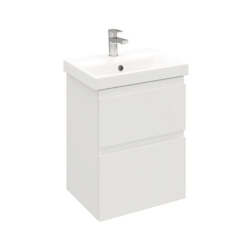 Тумба подвесная LAPARET OPTIMUM SLIM 50, белый глянец, LO-WCAB-50SL-01