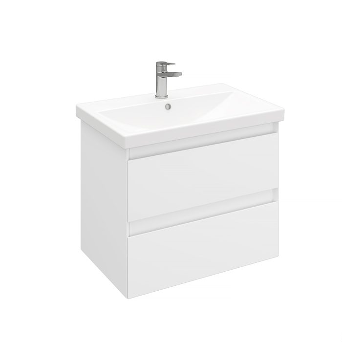 Тумба подвесная LAPARET VITRUM 60, белый матовый, LV-WCAB-60-11