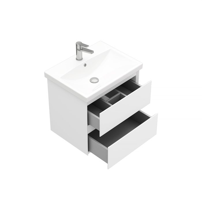 Тумба подвесная LAPARET VITRUM 60, белый матовый, LV-WCAB-60-11 — изображение 2