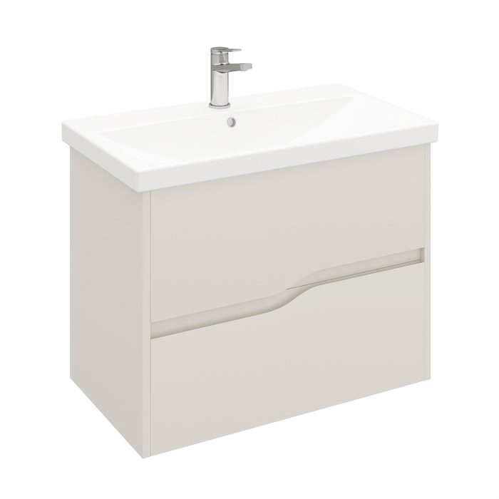 Тумба подвесная LAPARET ALTAIR 80, сахара грей глянец, LAL-WCAB-80-04