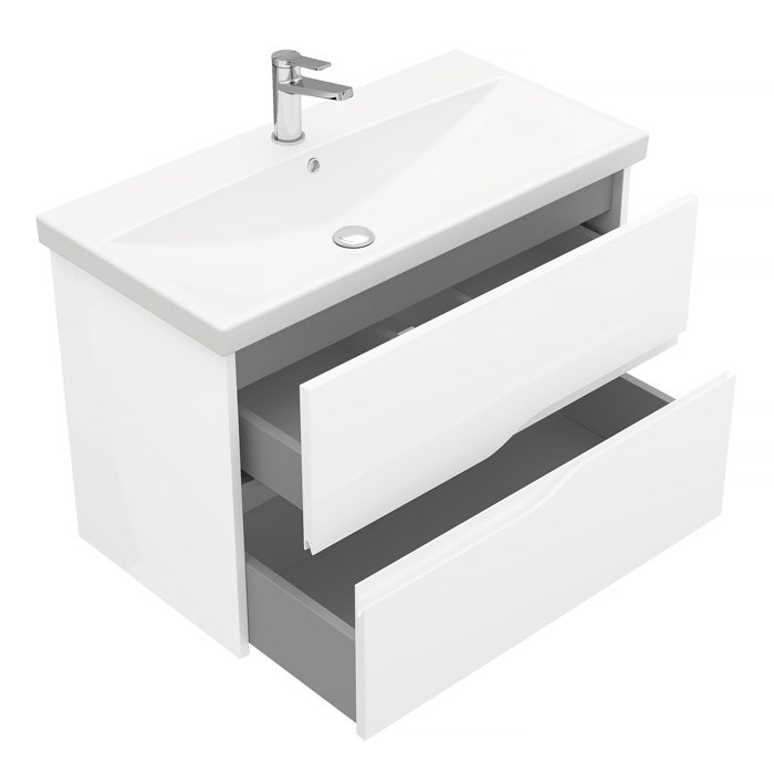 Тумба в ванную LAPARET ALTAIR 90 под умывальник Cerastyle Elite 90, белый — изображение 2