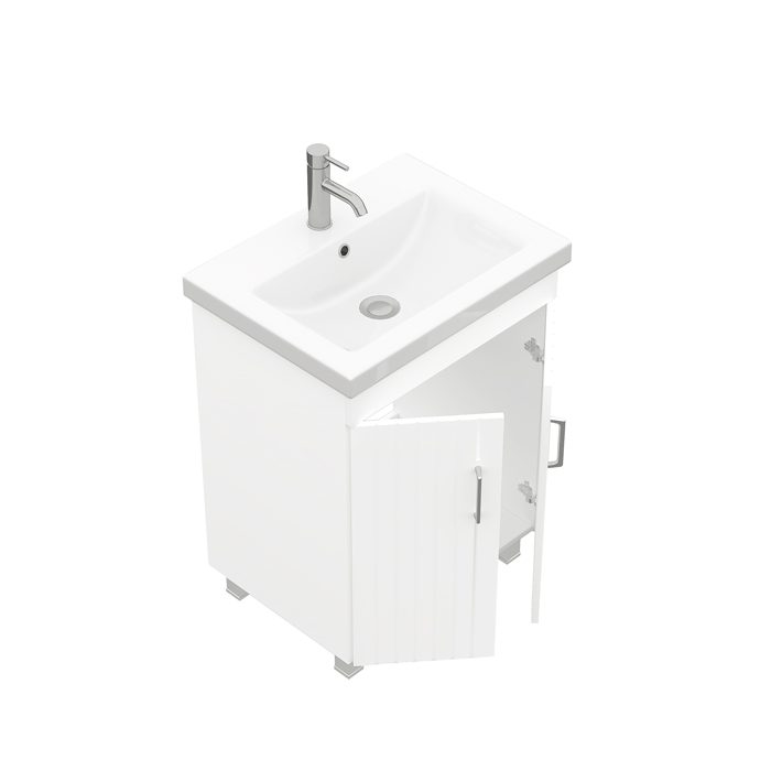 Тумба напольная LAPARET NOVUS 60, белый глянец, LN-WFCAB-60-01 — изображение 2