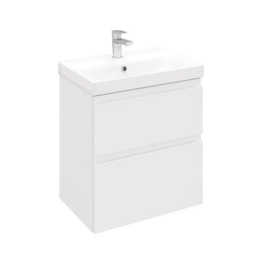 Тумба в ванную LAPARET OPTIMUM SLIM 60 под умывальник Cersanit Moduo Slim 60, белый, LO-WCAB-60SL-01