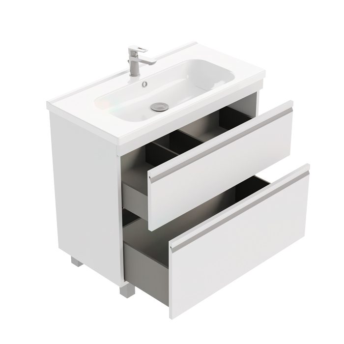 Тумба в ванную LAPARET VENUS 90 под умывальник Creavit Ideal 90, белый — изображение 2