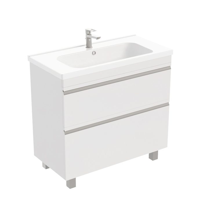 Тумба в ванную LAPARET VENUS 90 под умывальник Creavit Ideal 90, белый