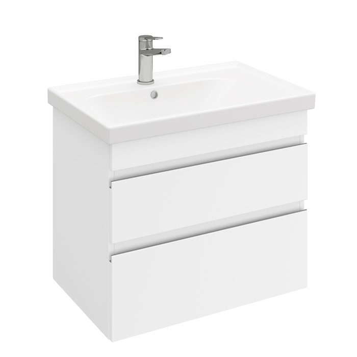 Тумба подвесная LAPARET SARGAS 70, белый глянец, LS-WCAB-70-101