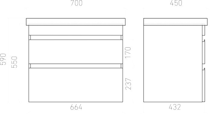 Тумба подвесная LAPARET SARGAS 70, белый глянец, LS-WCAB-70-101 — изображение 4
