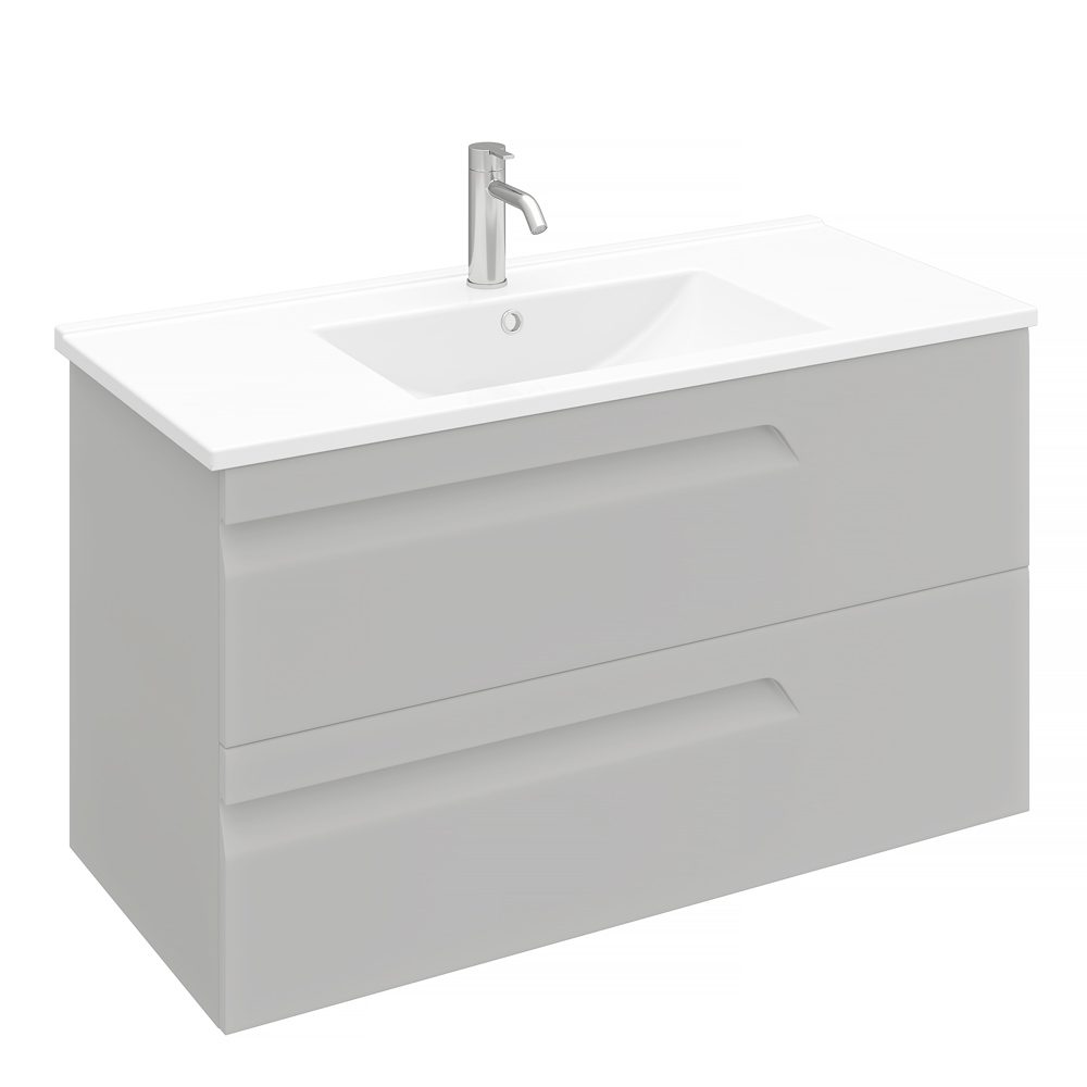 Тумба подвесная LAPARET ATLAS 100, кашемир матовый, LA-WCAB-100-125