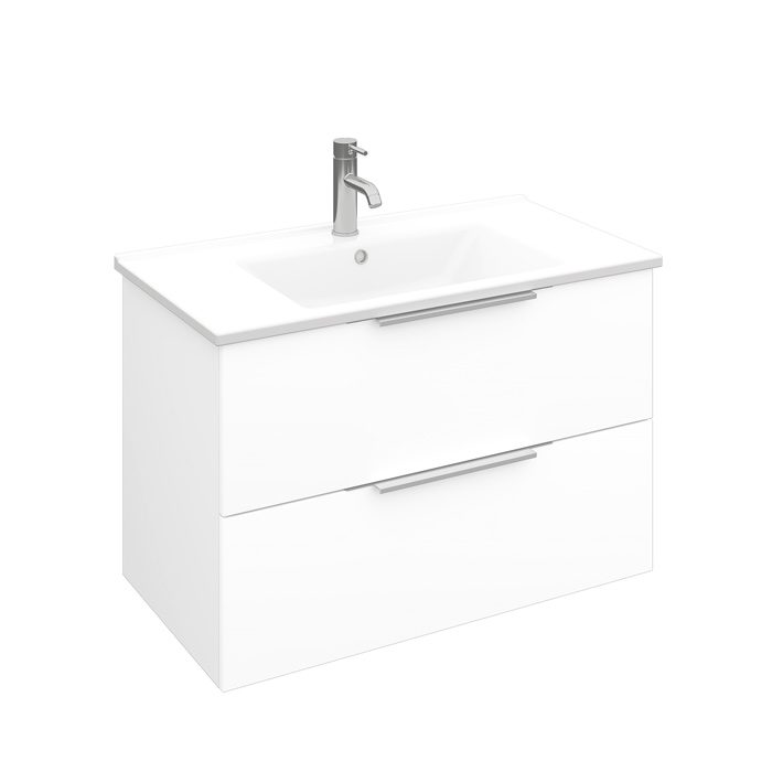 Тумба подвесная LAPARET FOCUS 85, белый глянец, LF-WCAB-85A-01