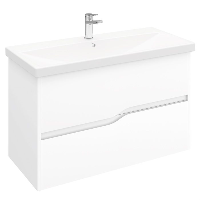 Тумба в ванную LAPARET ALTAIR 100 под умывальник Cerastyle Elite 100, белый