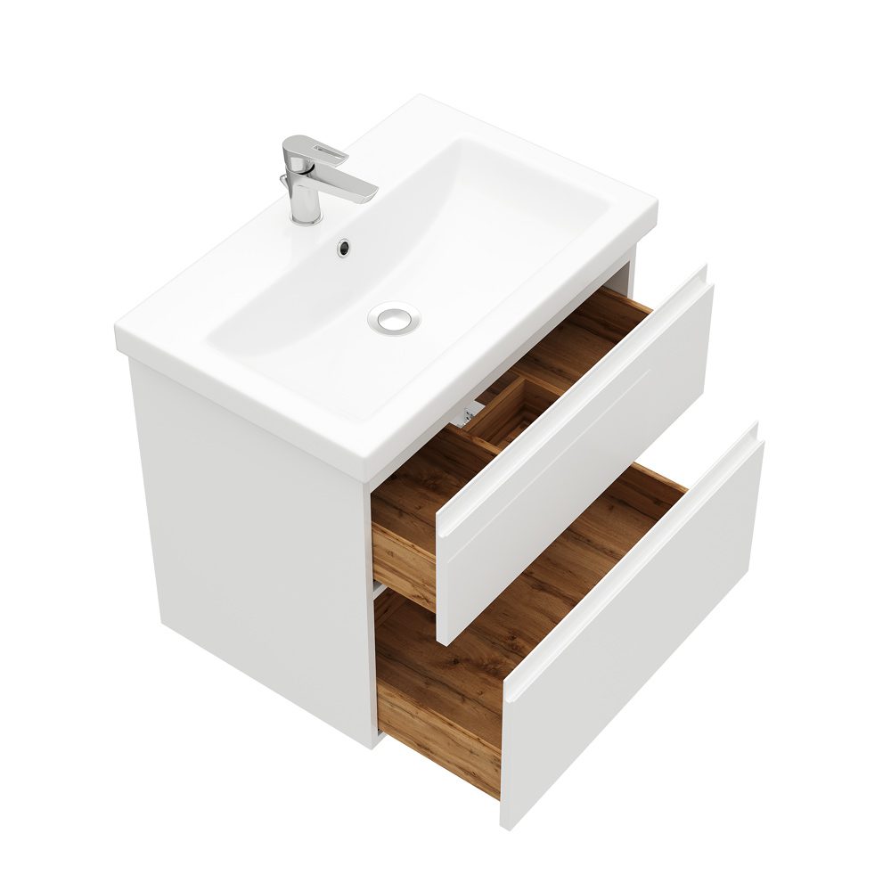 Тумба подвесная LAPARET OPTIMUM 70, белый глянец, LO-WCAB-70-01 — изображение 2