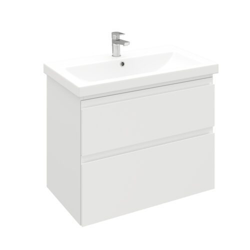 Тумба подвесная LAPARET OPTIMUM 80, белый глянец, LO-WCAB-80-01