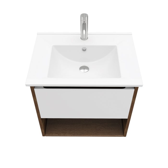 Тумба подвесная LAPARET POLARIS 60, дуб Рока/белый матовый, LP-WCAB-60-222-11 — изображение 3