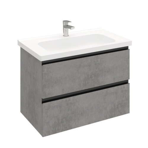 Тумба подвесная LAPARET ELECTRA 80, хромикс серебро, LE-WCAB-80-323