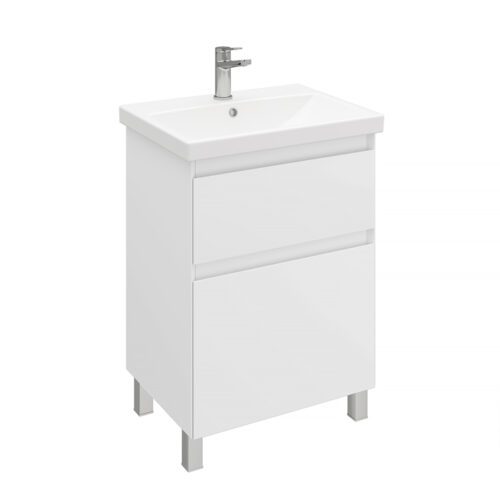 Тумба напольная LAPARET VITRUM 60, белый матовый, LV-WFCAB-60-11