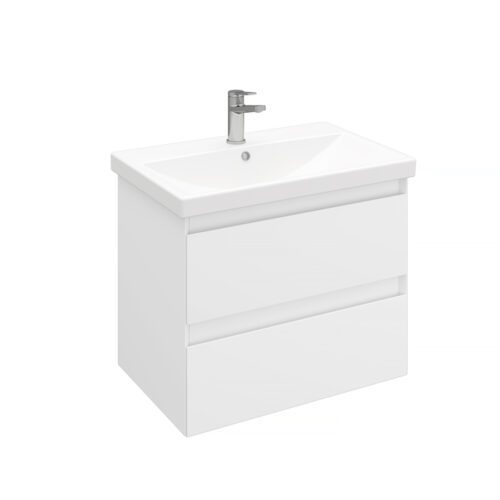 Тумба подвесная LAPARET VITRUM 70, белый матовый, LV-WCAB-70-11