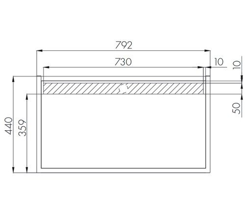 Столешница Aquaton Лофт Фабрик 80, дуб Кантри, 1A243003LTDY0 — изображение 3