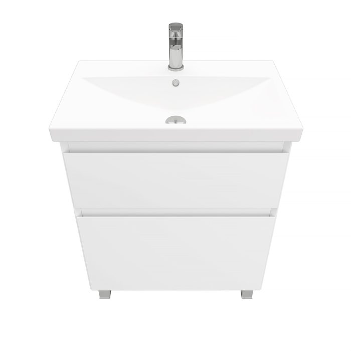 Тумба напольная LAPARET VITRUM 70, белый матовый, LV-WFCAB-70-11 — изображение 3