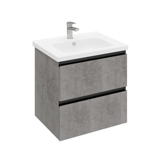 Тумба подвесная LAPARET ELECTRA 60, хромикс серебро, LE-WCAB-60-123