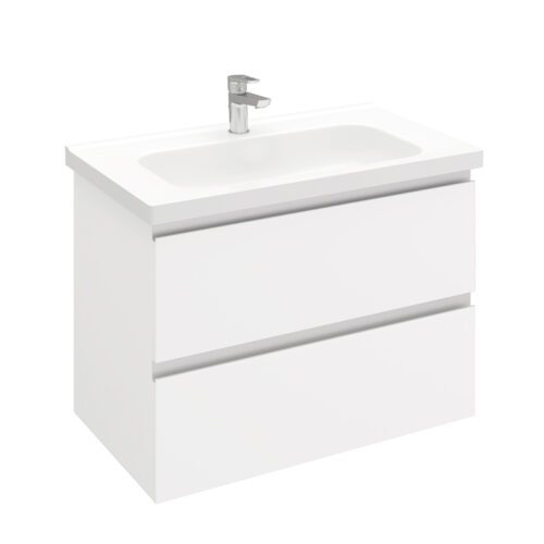 Тумба подвесная LAPARET ELECTRA 80, белый глянец, LE-WCAB-80-101