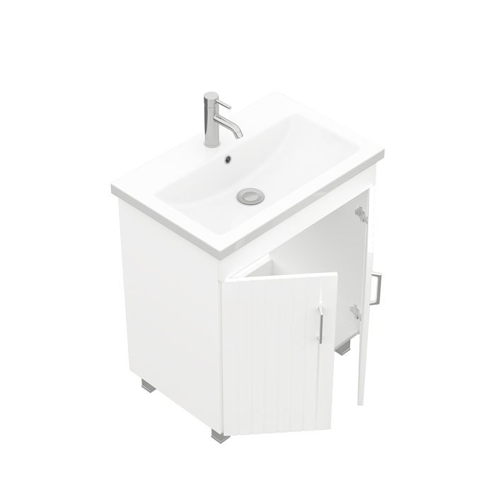 Тумба напольная LAPARET NOVUS 70, белый глянец, LN-WFCAB-70-01 — изображение 2