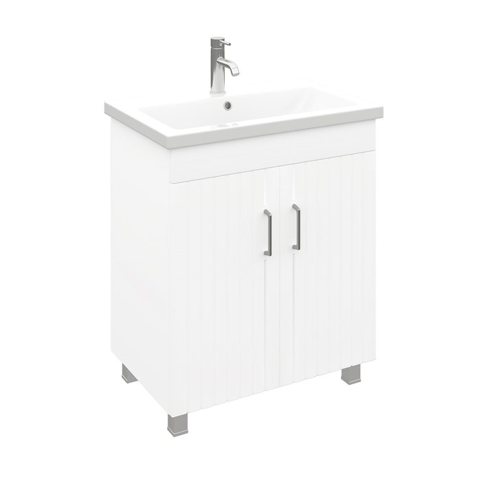 Тумба напольная LAPARET NOVUS 70, белый глянец, LN-WFCAB-70-01