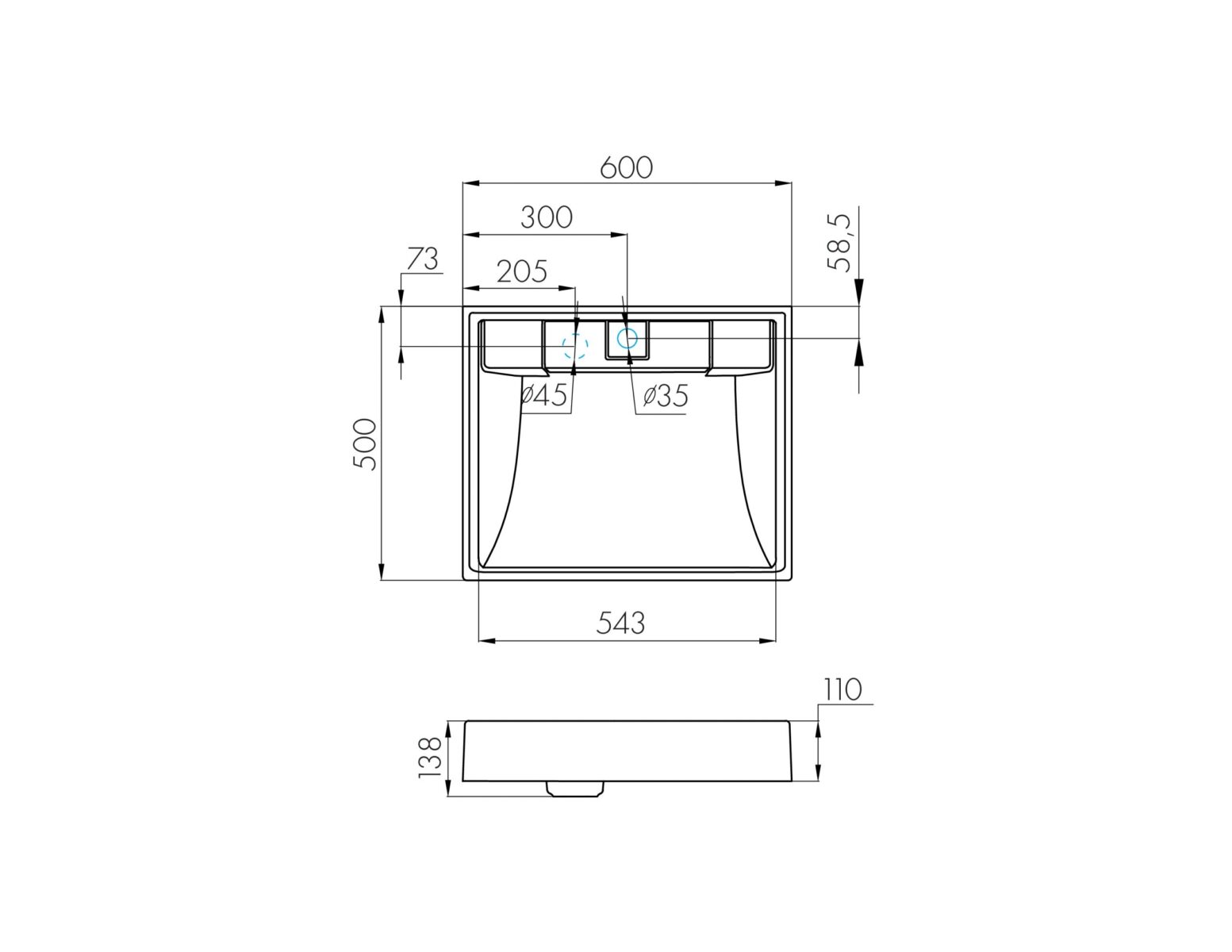 Умывальник Aquaton Рейн 60, 1A72103KRW010 — изображение 5