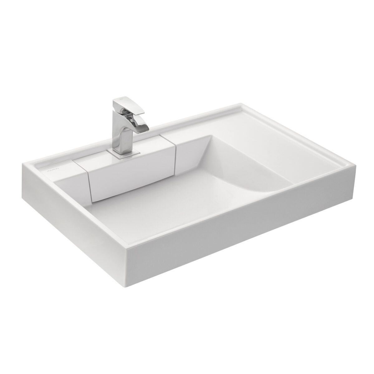 Комплект: тумба в ванную Aquaton Лондри 200 с умывальником Рейн 80, белый, 1A2361V0LH010 — изображение 7