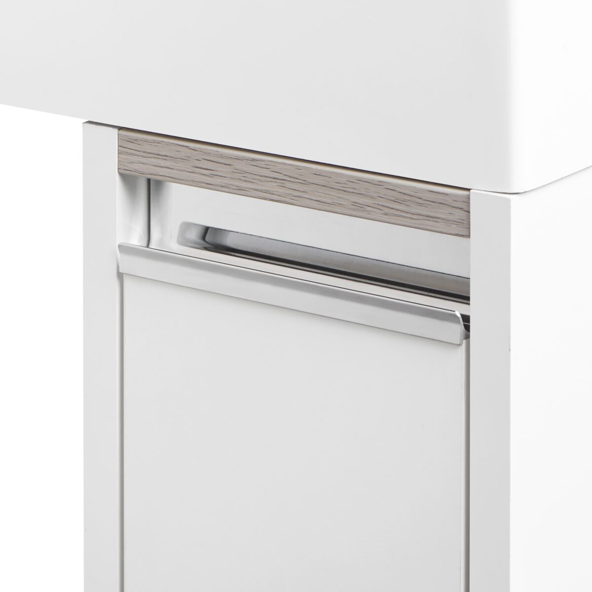 Комплект: тумба в ванную Aquaton Лондри 200 с умывальником Рейн 80, белый, 1A2361V0LH010 — изображение 4