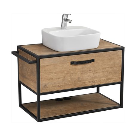 Тумба подвесная Aquaton Лофт Фабрик 80, дуб Кантри, 1A242401LTDY0