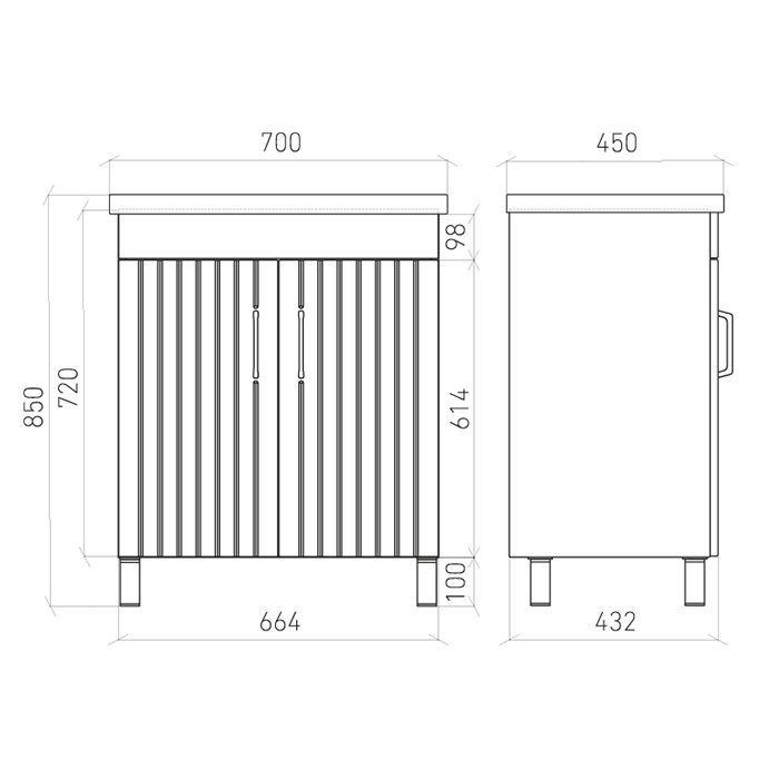Тумба напольная LAPARET NOVUS 70, белый глянец, LN-WFCAB-70-01 — изображение 3