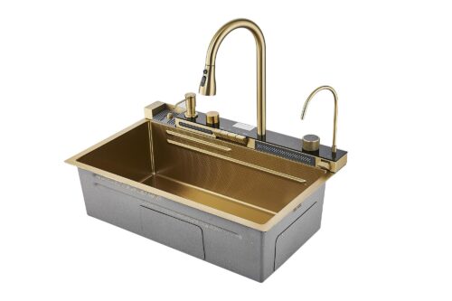 Многофункциональная кухонная мойка Savol S-SC001C золото