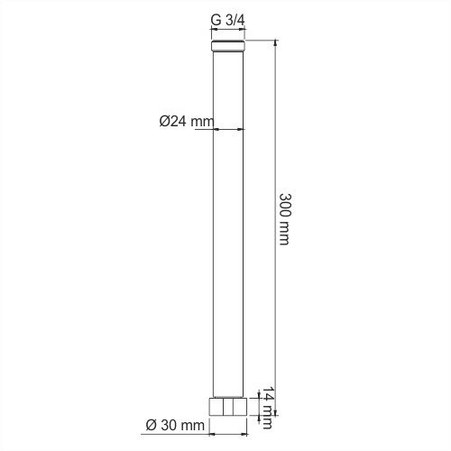 Удлинитель душевой системы 30 см Wasserkraft A132 — изображение 2