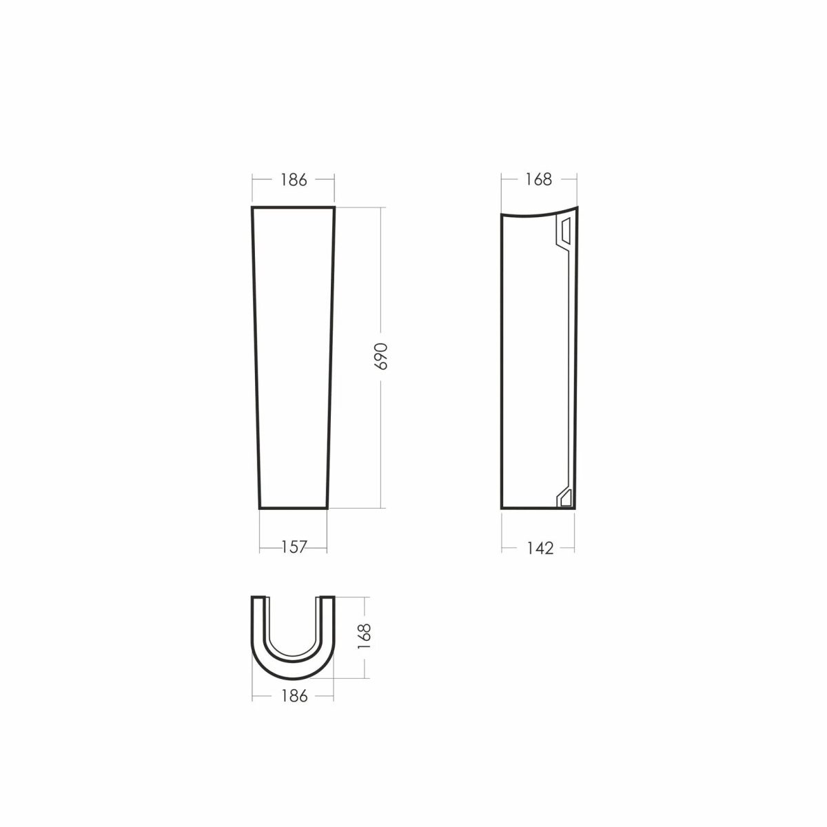Пьедестал Sanita Самарский, PD.FS/Samarsky/N/WHT.G/S1 — изображение 3