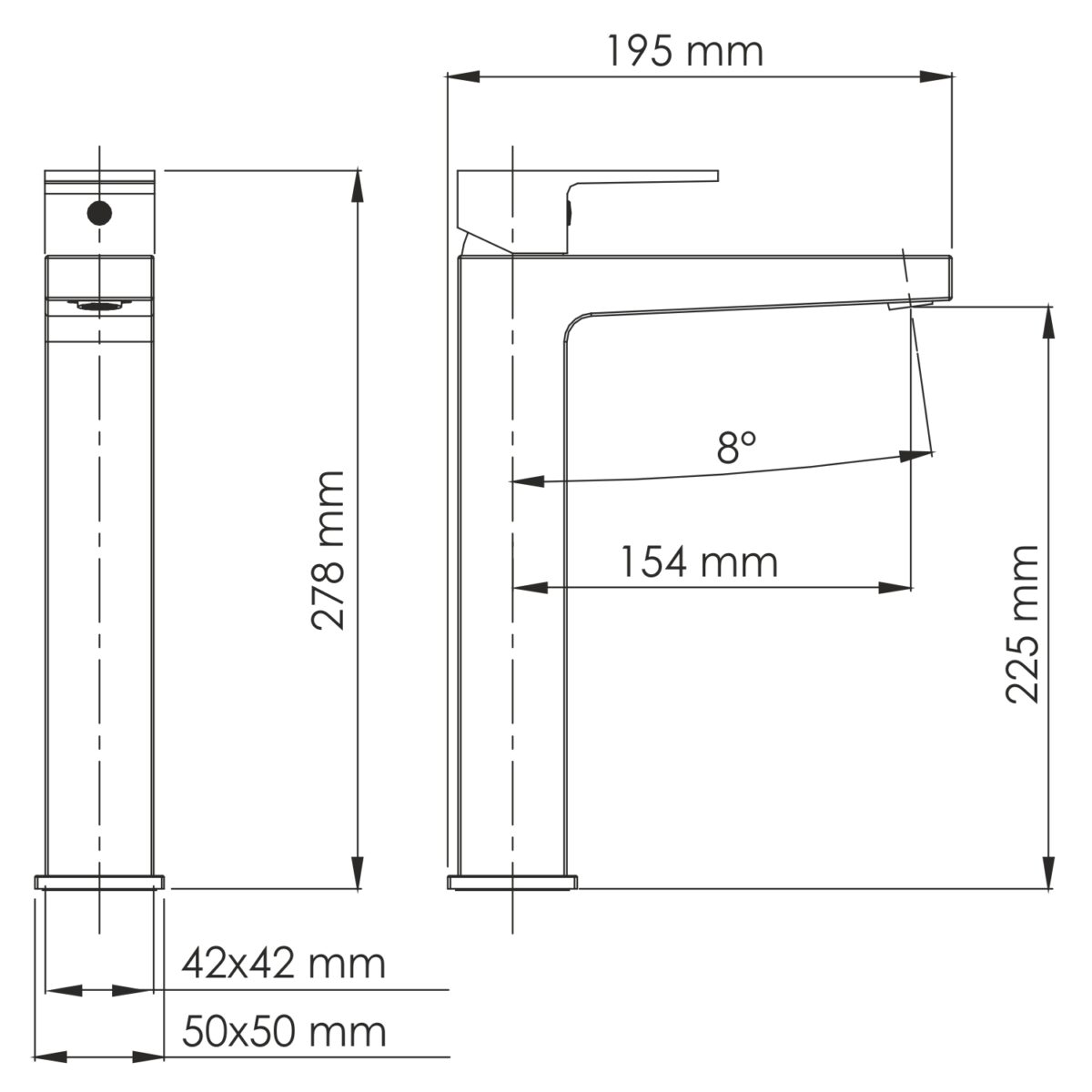 Смеситель для накладного умывальника Wasserkraft Abens 2003H — изображение 2