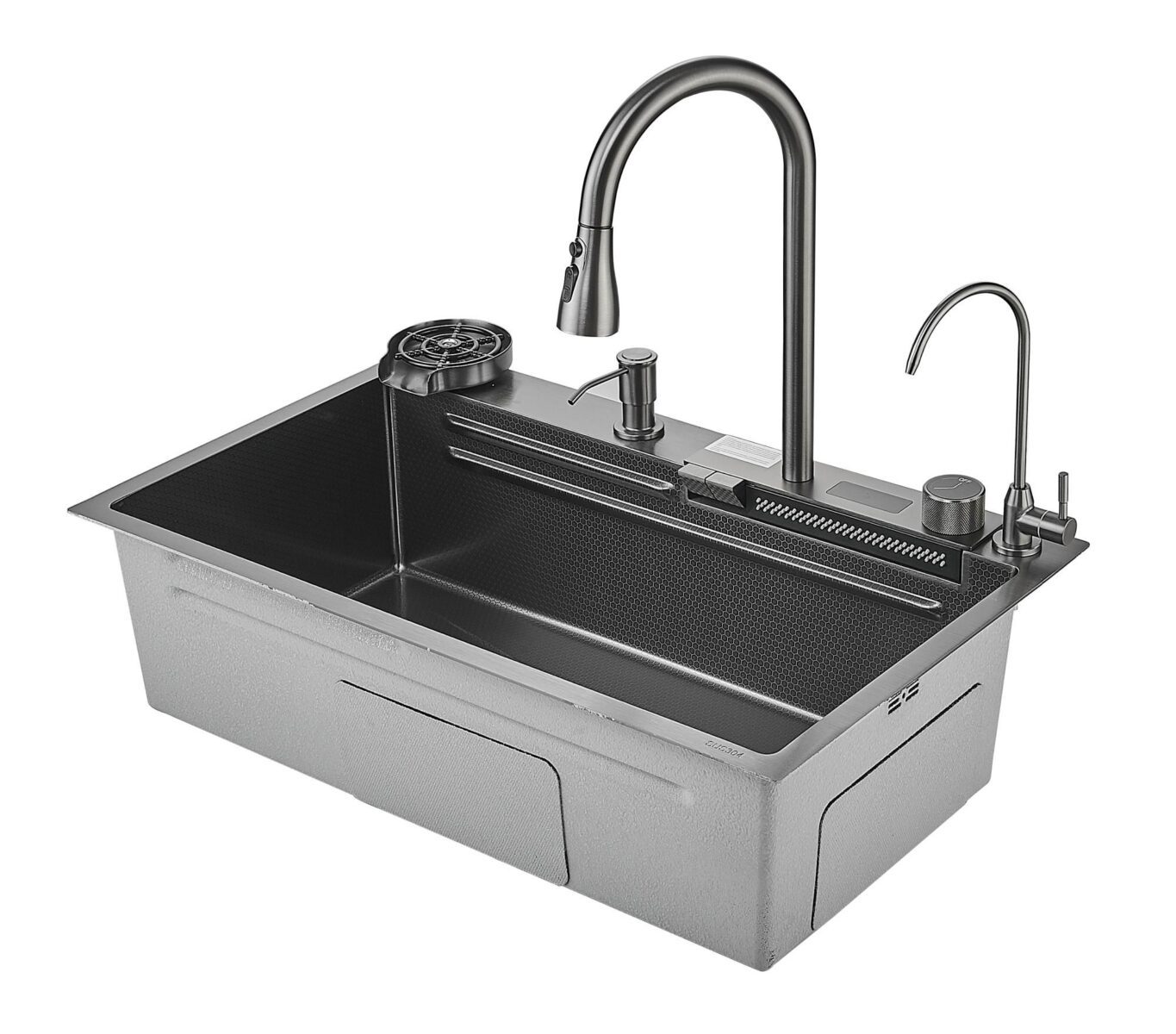 Многофункциональная кухонная мойка Savol S-SC002Q графит