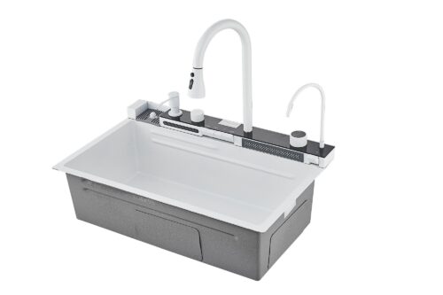 Многофункциональная кухонная мойка Savol S-SC001W белый