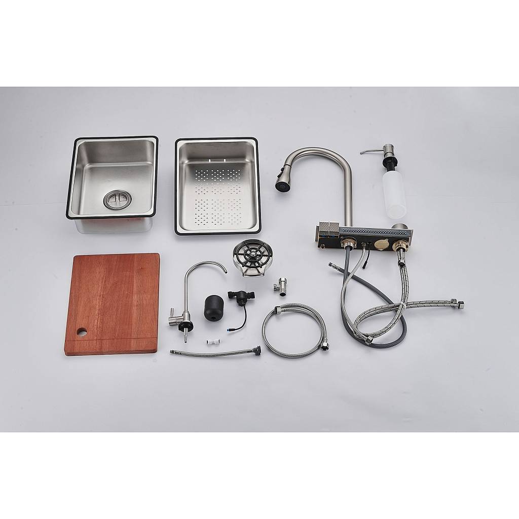 Многофункциональная кухонная мойка Savol S-SC002Q графит — изображение 3