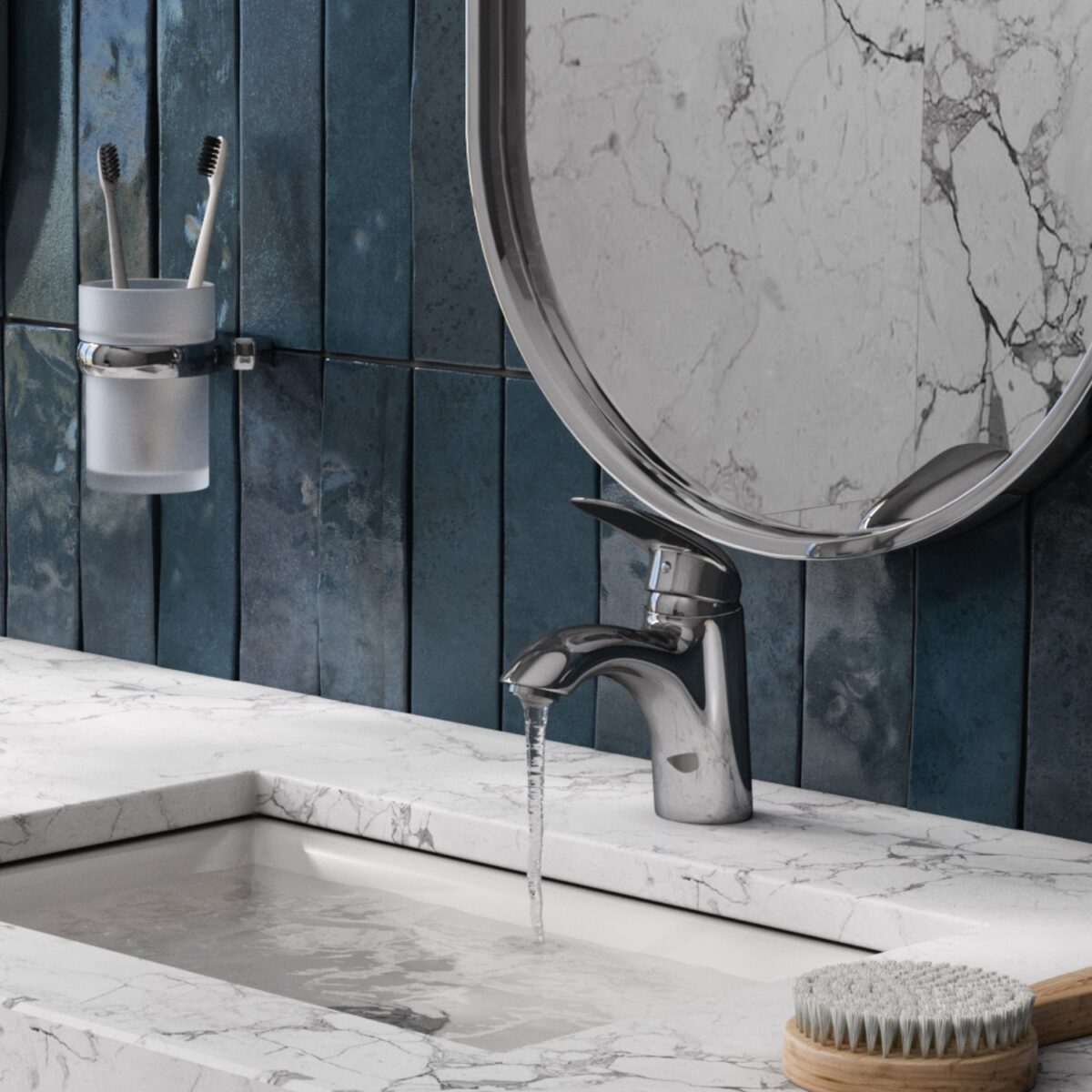 Смеситель для умывальника Wasserkraft Rossel 2803