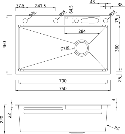 Многофункциональная кухонная мойка Savol S-SC002C золото — изображение 2