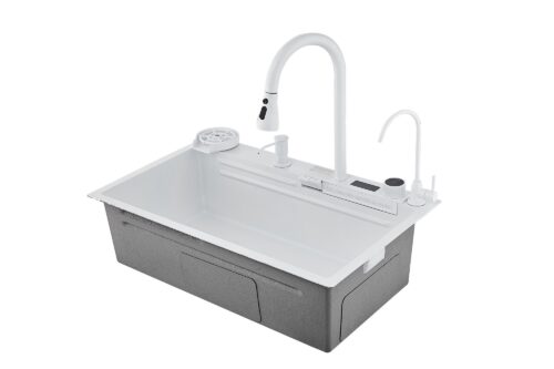 Многофункциональная кухонная мойка Savol S-SC002W белый