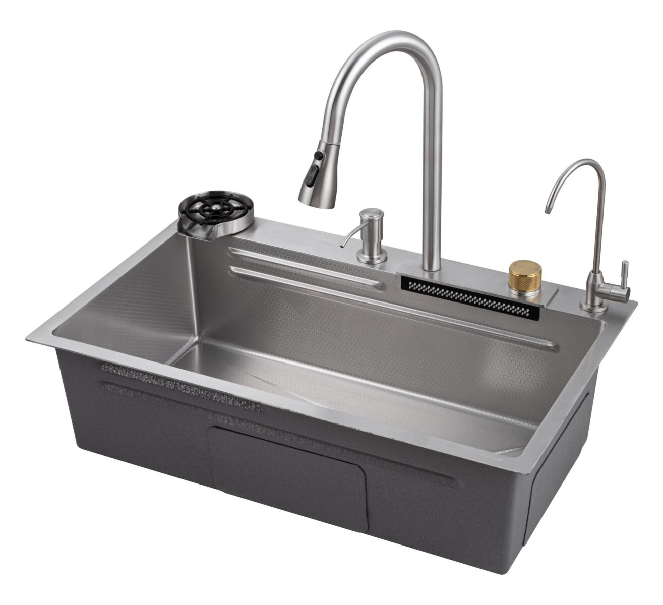 Многофункциональная кухонная мойка Savol S-SC003L сатин