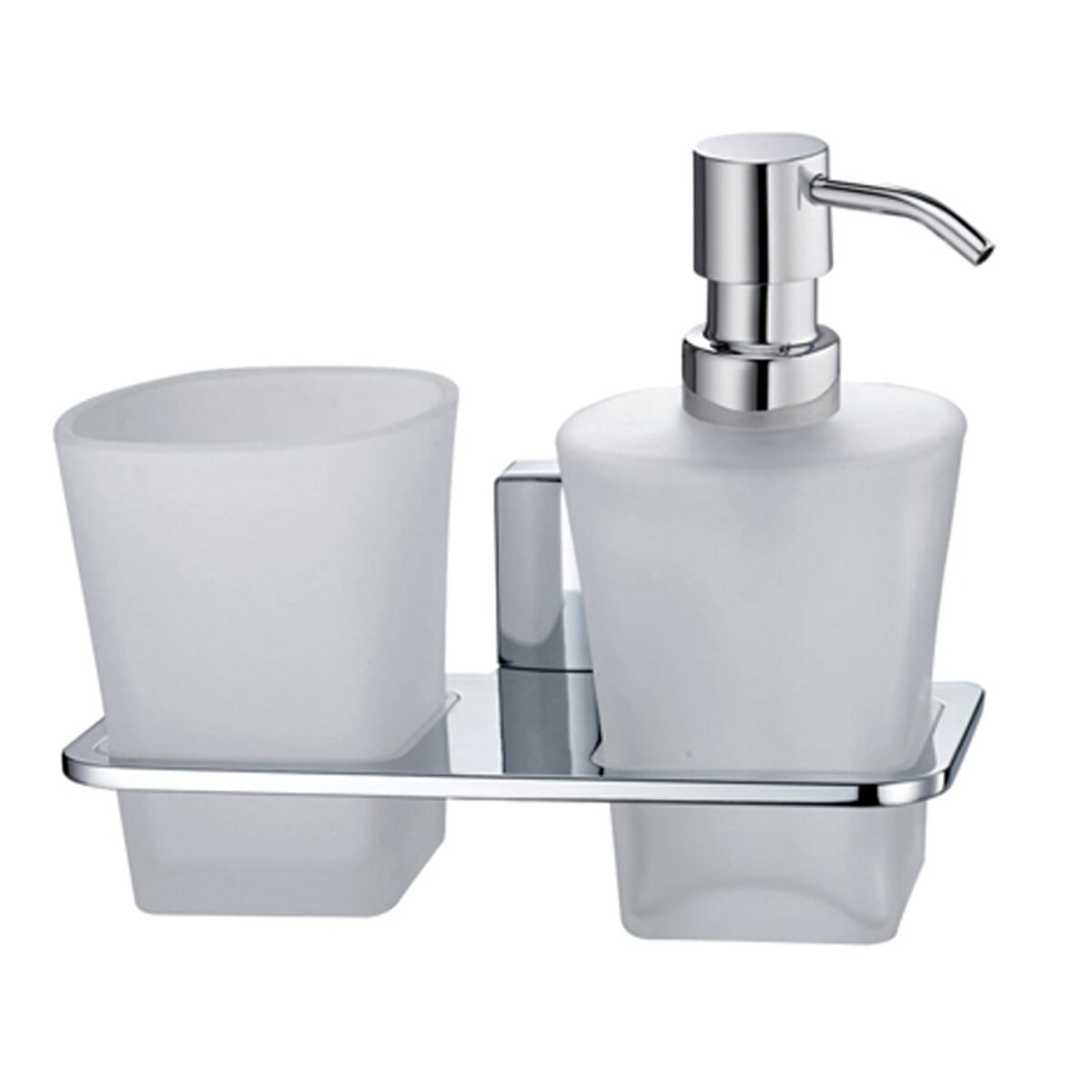 Стакан для зубных щёток с дозатором ж/мыла Wasserkraft Leine K-5089 — изображение 2