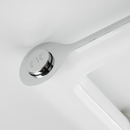 Смеситель для ванны врезной Gappo G1103-8, белый/хром — изображение 3