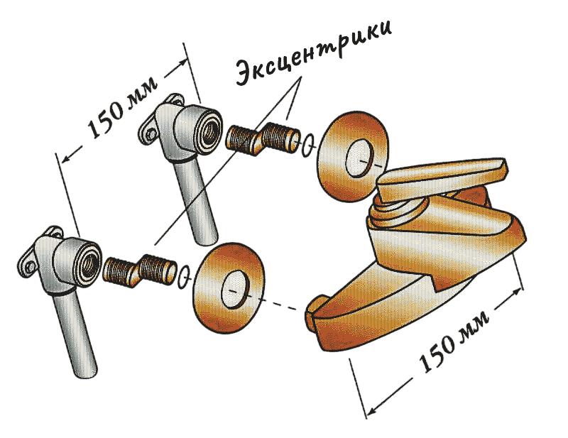 Какое межосевое расстояние у смесителей?
